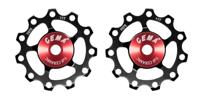 Shimano Cema derailleurwieltjes alu 9/10/11v full ceramic zwart - thumbnail
