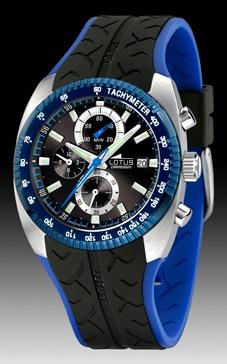 Lotus horlogeband 15423-1 Rubber Zwart