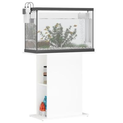 Aquariumstandaard 75x36x72,5 cm bewerkt hout wit - thumbnail