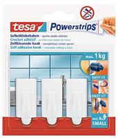 tesa POWERSTRIPS® Zelfklevende haak Small Trend Wit Inhoud: 3 stuk(s) - thumbnail