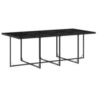 9-delige Tuinset poly rattan zwart - thumbnail