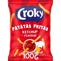 Croky Patatas Fritas Snack Ketchup 100g bij Jumbo - thumbnail
