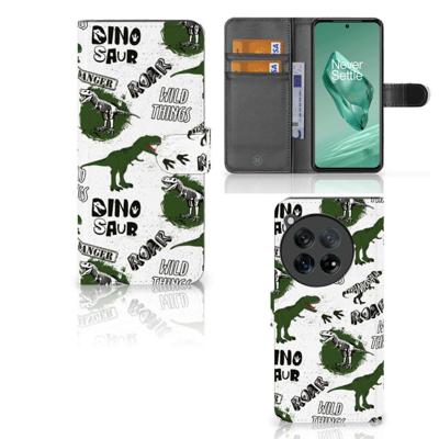 Telefoonhoesje | Met pasjeshouder | voor OnePlus 12 Dinosaurus