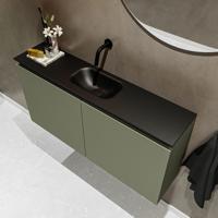 MONDIAZ TURE 100cm toiletmeubel army. EDEN wastafel urban midden geen kraangat - thumbnail