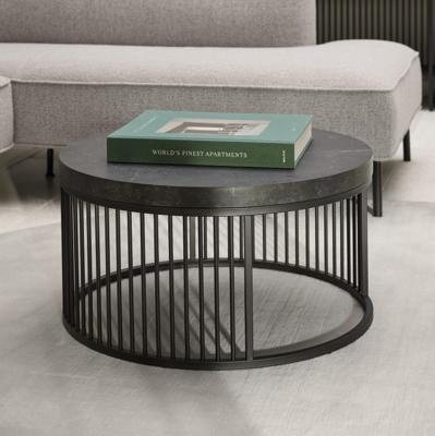 Bendt Ronde Salontafel 'Esme' Marmerlook, 65cm Bendt Ronde Salontafel 'Esme' Marmerlook, 65cm