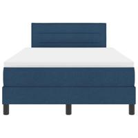 Boxspringbed met matras en LED stof blauw 120x200 cm - thumbnail