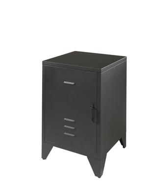 Vipack Bronxx Nachtkastje - Zwart