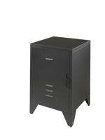 Vipack Bronxx Nachtkastje - Zwart - thumbnail