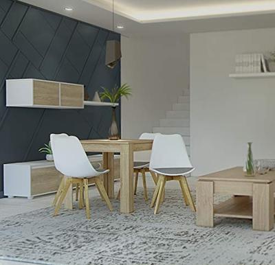 byLIVING Eettafel Nepal (sonoma eik, 80 x 80 cm)