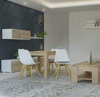 byLIVING Eettafel Nepal (sonoma eik, 80 x 80 cm) - thumbnail