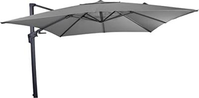 Zweefparasol Virgoflex Vierkant 3x3m - Grijs
