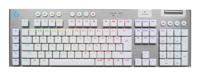 Logitech G G915 X LIGHTSPEED Low-Profile Wireless Gaming Keyboard, Double-Shot PBT Keycaps, volledig programmeerbare toetsen, RGB-achtergrondverlichting, GL Brown Tactile, US INT'L QWERTY - Wit - thumbnail