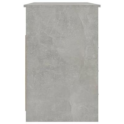 Bureau met lades 102x50x76 cm bewerkt hout betongrijs