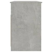 Bureau met lades 102x50x76 cm bewerkt hout betongrijs - thumbnail