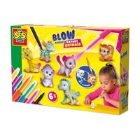 SES Creative Ses blow airbrush pens - safari dieren, 6st. - thumbnail