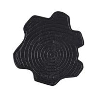 PTMD bijzettafel fennah boomstronk aluminium zwart 37 cm | 2 stuks - thumbnail