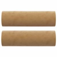 Driezitsbank met sierkussens 180 cm fluweel bruin - thumbnail