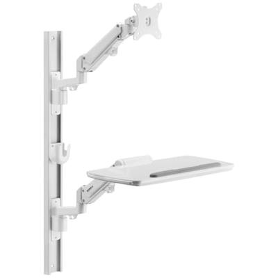 SpeaKa Professional SP-MM-960 1-voudig Monitor-wandbeugel Met toetsenbordlade, Op elkaar 43,2 cm (17) - 109,2 cm (43) Wit In hoogte verstelbaar, Zwenkbaar, SpeaKa Professional SP-MM-960 1-voudig Monitor-wandbeugel Met toetsenbordlade, Op elkaar 43,2 cm (17) - 109,2 cm (43) Wit In hoogte verstelbaar, Zwenkbaar,
