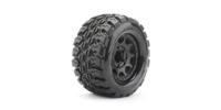 JetKo 1/10 MT King Cobra Extreme banden op 2.8'' zwarte velg - 14mm hex - thumbnail