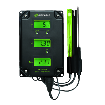 Milwaukee Milwaukee MC811 MAX - pH / EC / Temp Monitor Milwaukee Milwaukee MC811 MAX - pH / EC / Temp Monitor