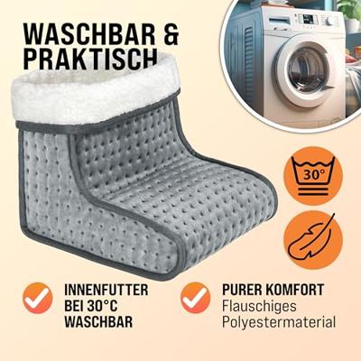 Elektrische voetenwarmer grijs met 6 warmtestanden 100W Elektrische voetenwarmer grijs met 6 warmtestanden 100W
