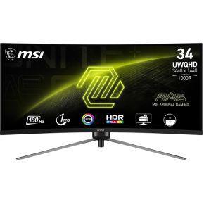 MSI MAG 345CQRDE Gaming monitor Energielabel F (A - G) 86.4 cm (34 inch) 3440 x 1440 Pixel 16:9 1 ms HDMI, DisplayPort, Hoofdtelefoonaansluiting VA LCD MSI MAG 345CQRDE Gaming monitor Energielabel F (A - G) 86.4 cm (34 inch) 3440 x 1440 Pixel 16:9 1 ms HDMI, DisplayPort, Hoofdtelefoonaansluiting VA LCD