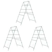 Plantenklimrekken 3 st A-frame staal - thumbnail