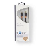 Nedis CABW24170AT20 Digitale Audiokabel Rca Male Rca Male Verguld 2.00 M Rond Pvc Antraciet Doos - thumbnail
