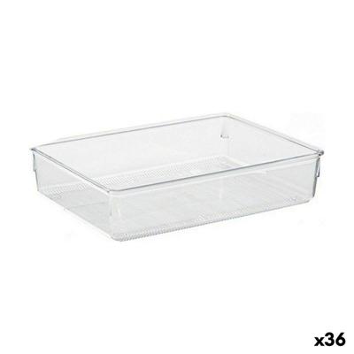 Multi-Functionele Organiser Transparant Plastic 24 x 5,5 x 15,8 cm Multifunctioneel (36 Stuks)