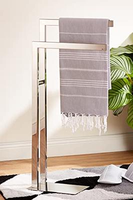 Zack Linea handdoekstandaard 80x15x38.5cm met 2 armen RVS glans 40046 Zack Linea handdoekstandaard 80x15x38.5cm met 2 armen RVS glans 40046