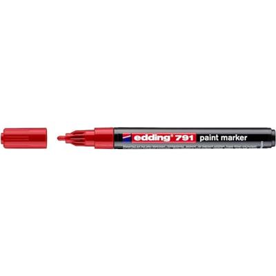 Paintmarker edding 791 alcoholbasis 1-2mm rood