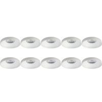 Spot Armatuur 10 Pack - Pragmi Vrito Pro - GU10 Inbouwspot - Rond - Wit - Aluminium - Ø82mm - thumbnail