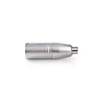 Nedis CAGP15930ME tussenstuk voor kabels XLR (3-pin) RCA Female Zilver - thumbnail