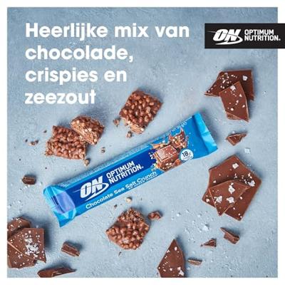 Chocolate Sea Salt Crunch Protein Bar | Optimum Nutrition | 660 X - thumbnail
