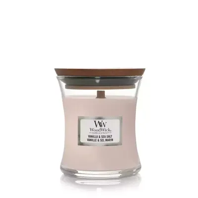 Woodwick Vanilla & Sea Salt Mini Hourglass Candle 0 - thumbnail