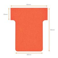 Nobo T-planbordkaarten index 1,5, ft 53 x 45 mm, rood - thumbnail