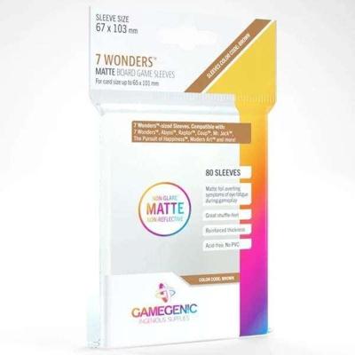 Gamegenic: Matte Board Game Sleeves - Brown