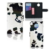 Moto G5S Telefoonhoesje met Pasjes Koeienvlekken - thumbnail
