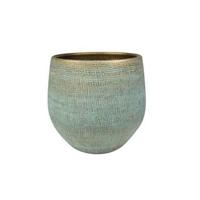 Bloempot Ryan Shiny Blue Ø31cm - thumbnail