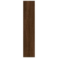 Wandschap 90x16x78 cm bewerkt hout bruineikenkleurig - thumbnail