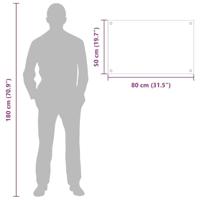 VidaXL Keuken spatscherm 2 pcs lichtgrijs 80 x 50 cm gehard glas - thumbnail