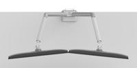 Neomounts ds70-250sl2 desk monitor arm, clamp/grommet, 17" - 35", height adjust - thumbnail