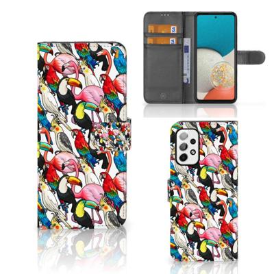 Samsung Galaxy A73 5G | Telefoonhoesje | Met pasjeshouder | Birds Samsung Galaxy A73 5G | Telefoonhoesje | Met pasjeshouder | Birds