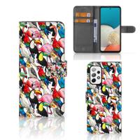 Samsung Galaxy A73 5G | Telefoonhoesje | Met pasjeshouder | Birds - thumbnail