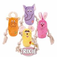 TRIXIE PLUCHE DIER MET TOUW ASSORTI 13 CM 3 ST - thumbnail