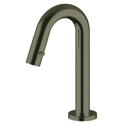 Fonteinkraan Opbouw Salenzi Giro Gebogen Gegalvaniseerd Messing Zwart Chroom OUTLET