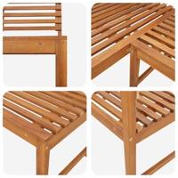 Tuinhoekbank 140 cm massief acaciahout - thumbnail