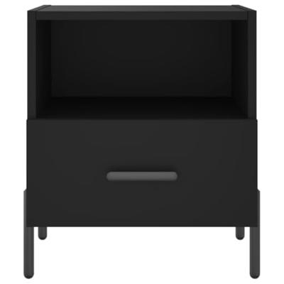 Nachtkastjes 2 st 40x35x47,5 cm bewerkt hout zwart