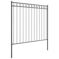 VidaXL Hecelement grijs 170 x 200 cm staal - thumbnail