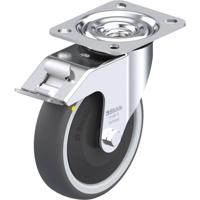 Blickle L-PATH 125KF-FI-ELS Zwenkwiel met rem Wieldiameter: 125 mm Draagvermogen (max.): 160 kg 1 stuk(s) - thumbnail